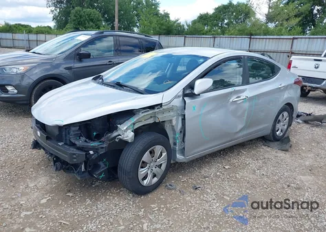 2016 Hyundai Elantra Se из США, поврежденный, VIN KMHDH4AE1GU588680